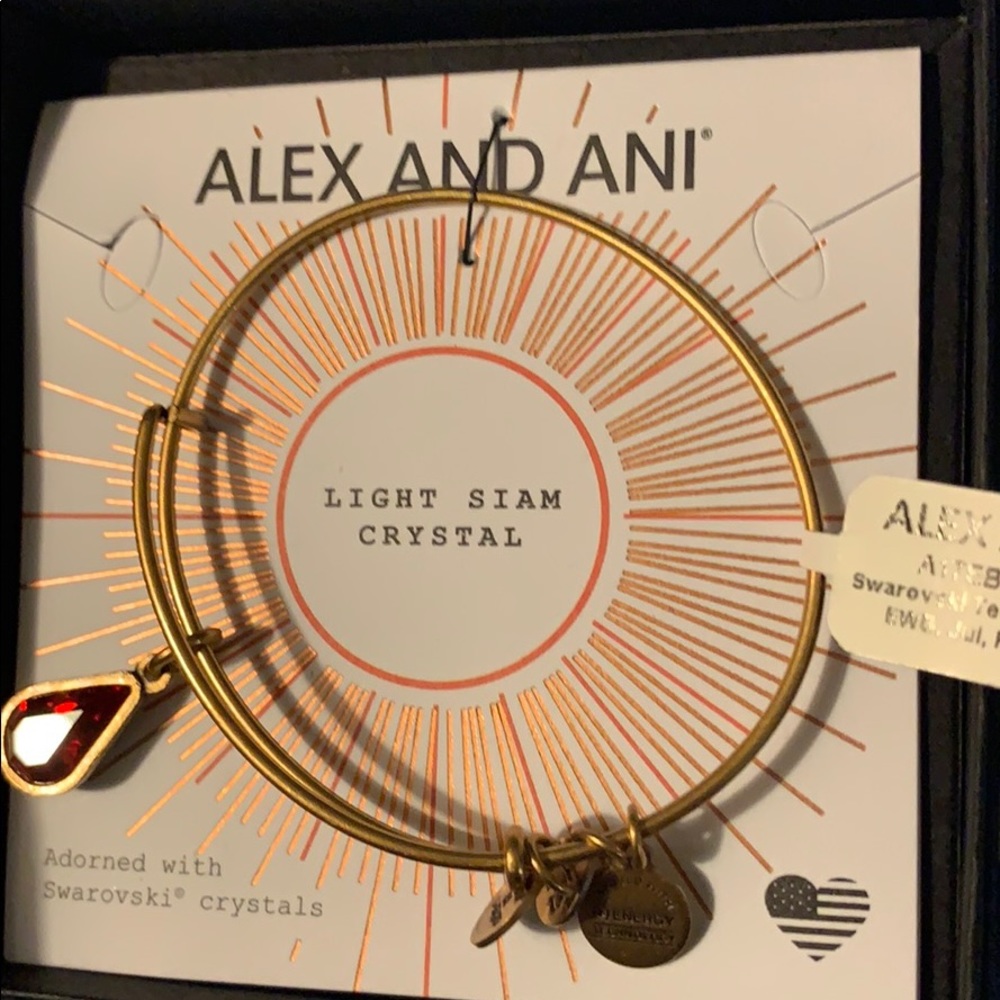 ❤️ red teardrop Alex and Ani Bracelet ❤️